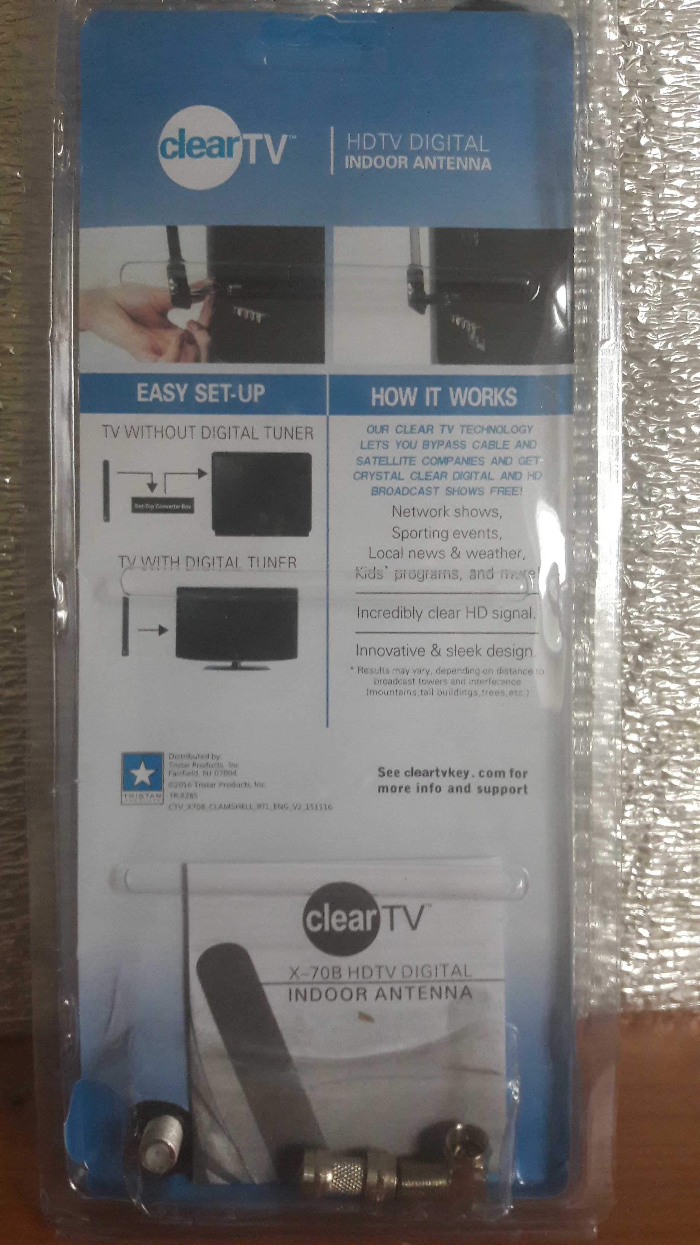 Clear TV Full HD кімнатна цифрова антена.