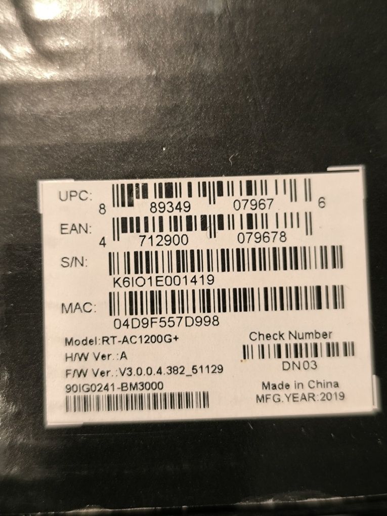 Router wifi ac rt-ac1200g+