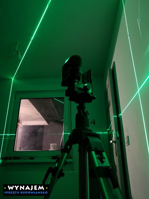 Niwelator Laser krzyżowy Wynajem Poziomica Laserowa Laser rotacyjny