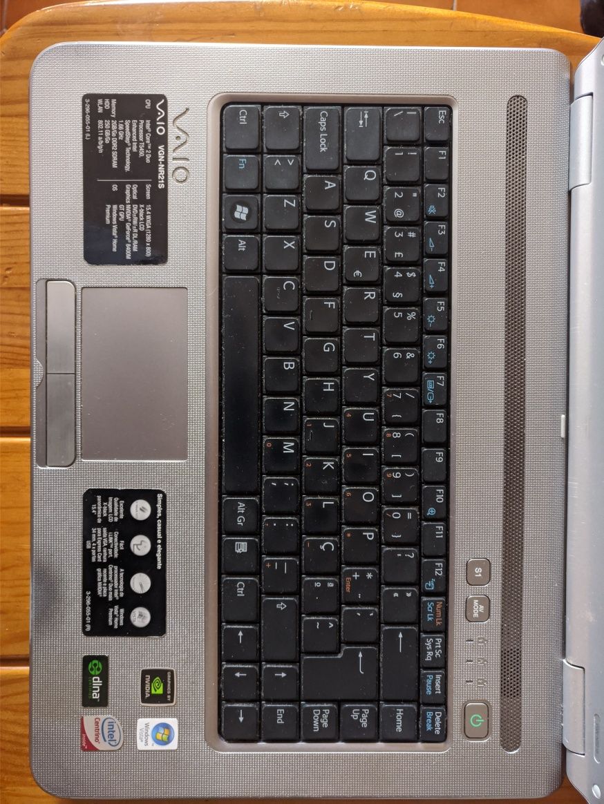 Sony Vaio VGN-NR21S (Peças)