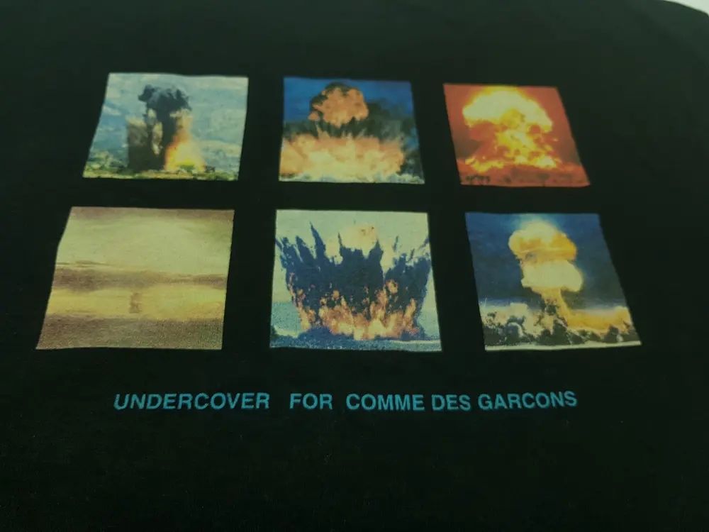 cdg x undercover nuclear explosion tee