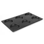 Taca aluminiowa GN 1/1 z formami okręgami 125mm z powłoką