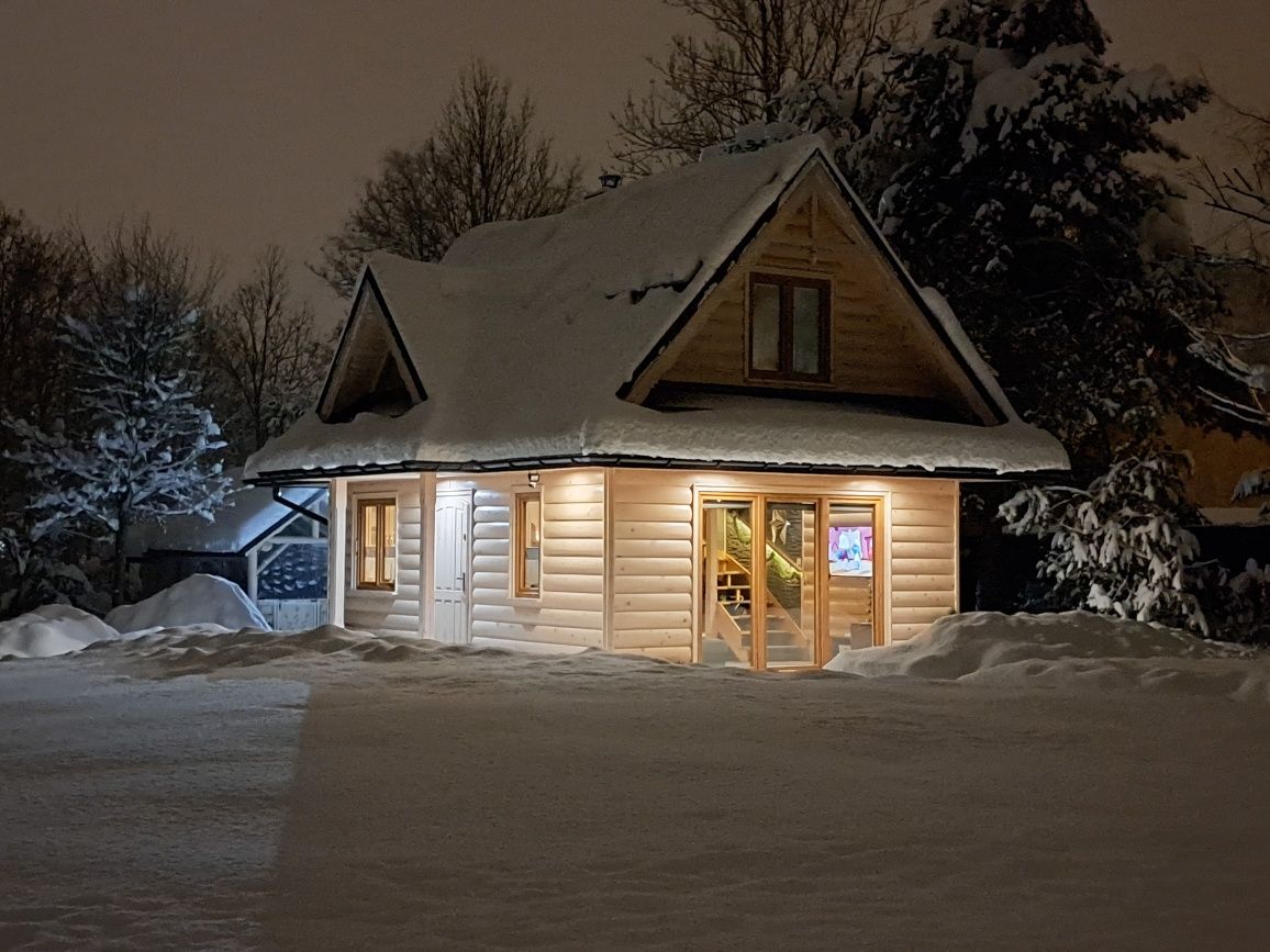 Luksusowy Domek drewniany w górach z kominkiem SAUNA BALIA