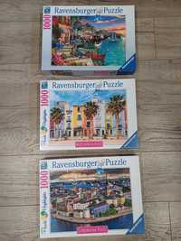 Puzzle Ravensburger zestaw 3x1000