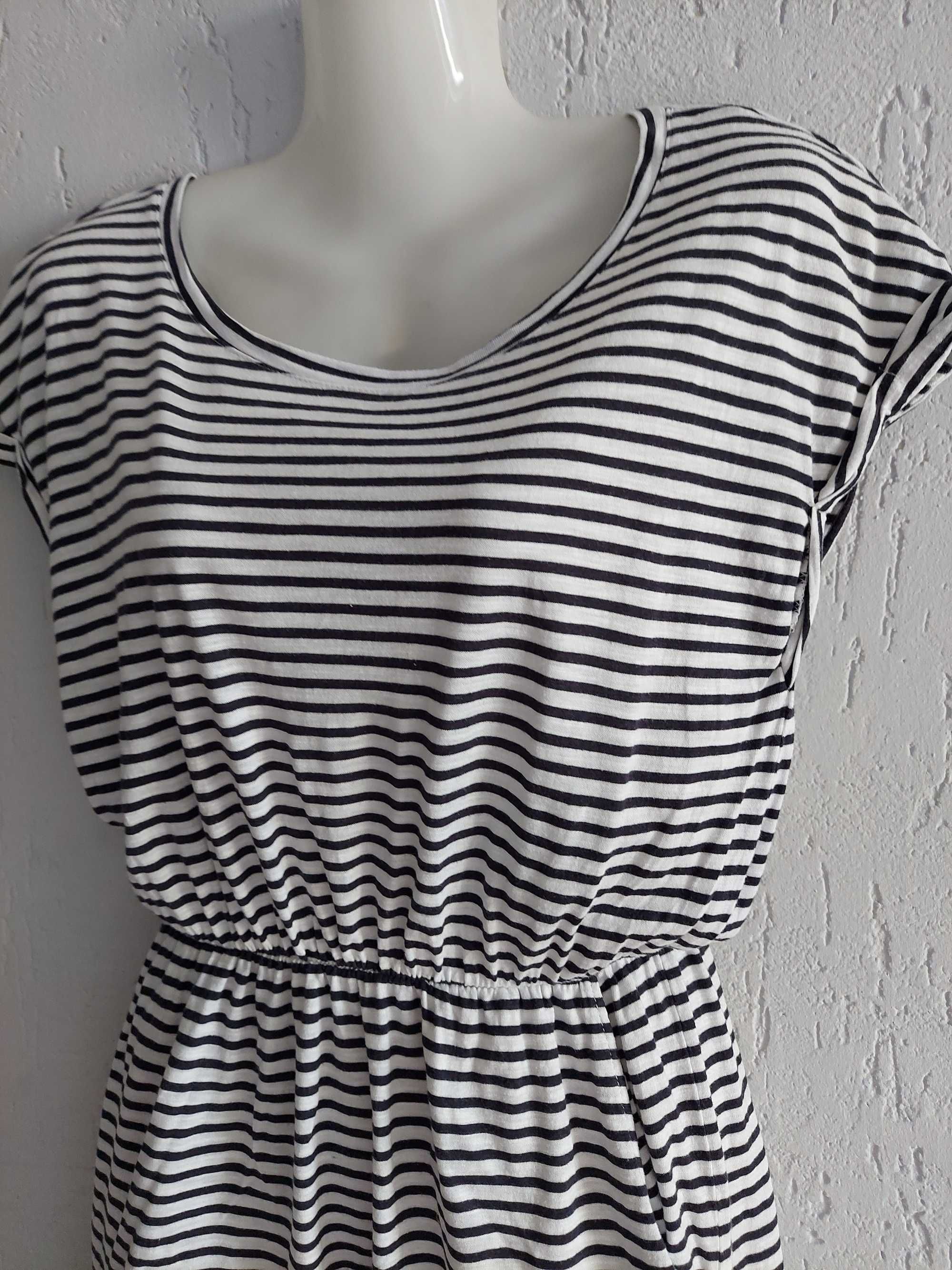 Sukienka H&M XS letnia w paseczki