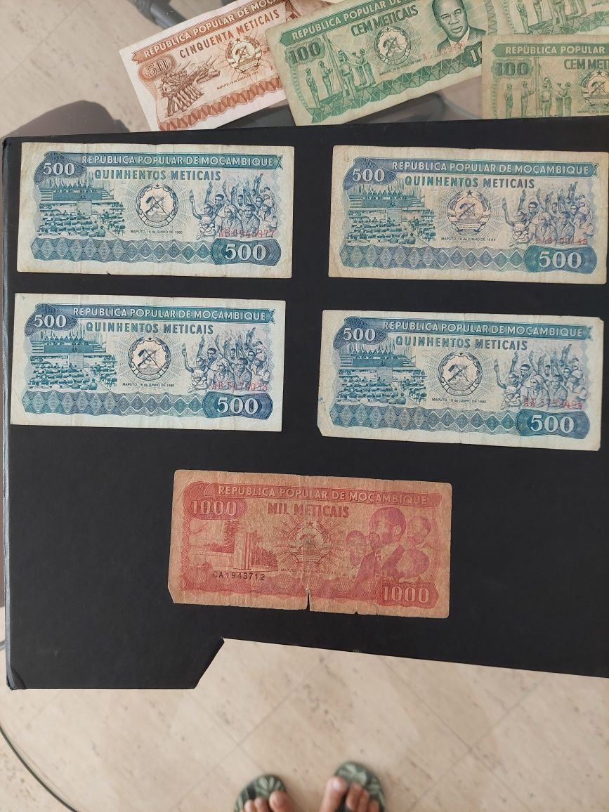 Notas antigas de Moçambique