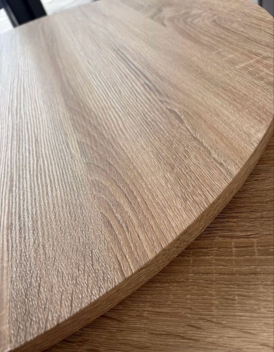 Stolik kawowy zestaw okrągły dąb sonoma