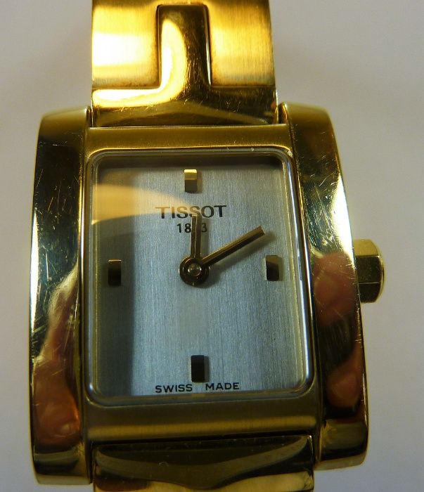 Zegarek pozłacany TISSOT L 950 K 1853 stal nierdzewna wodoodporny 30m