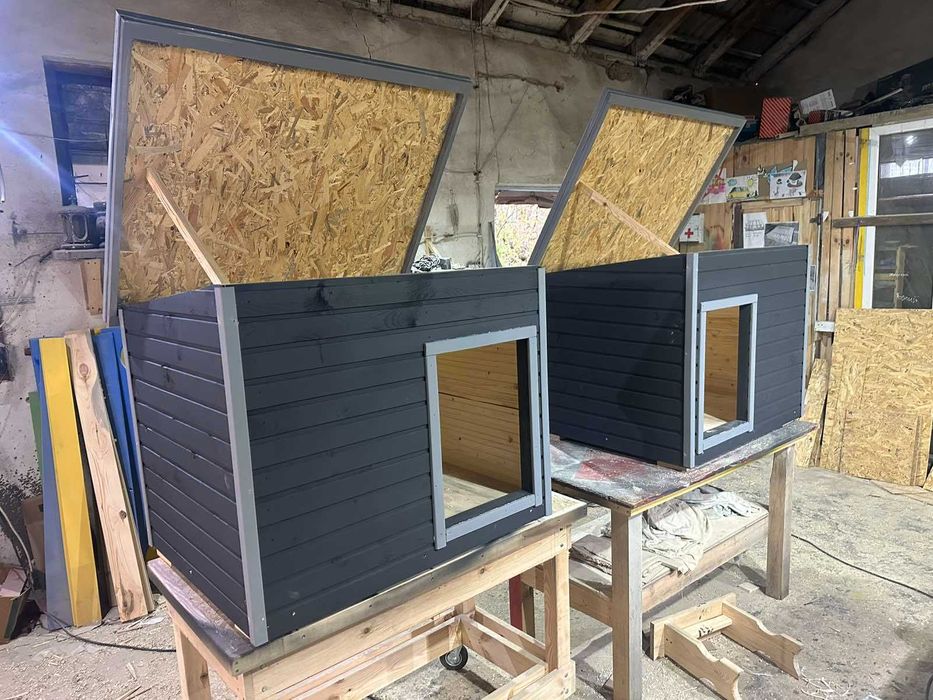 Будки 95, 107, 123 см | Стаффа, Лабрадора, Вівчарки, Кане корсе