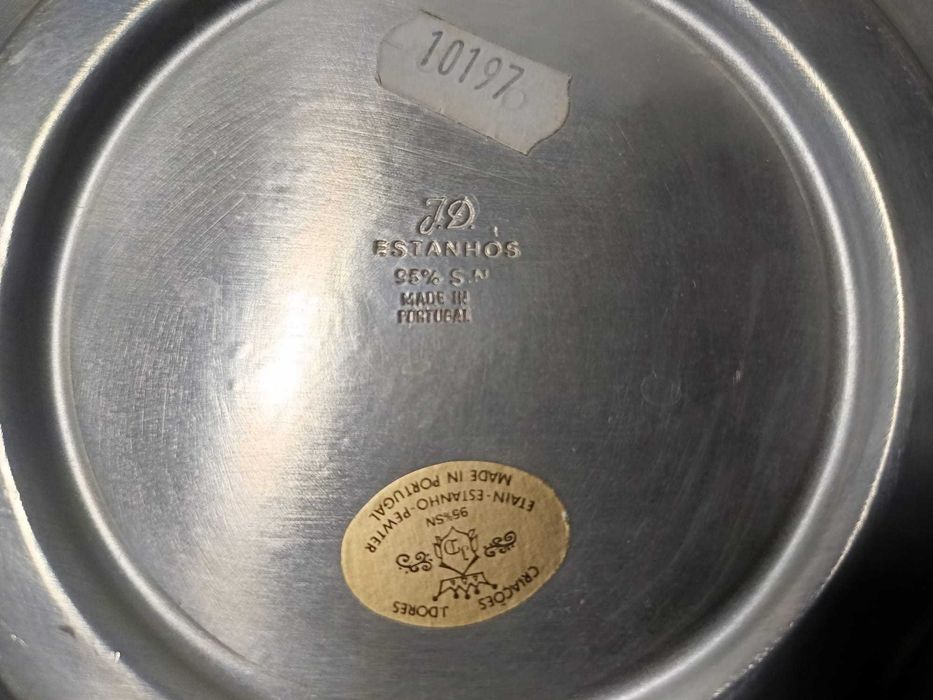 Terrina em Estanho J. Dores (J.D) – 95% Estanho Puro