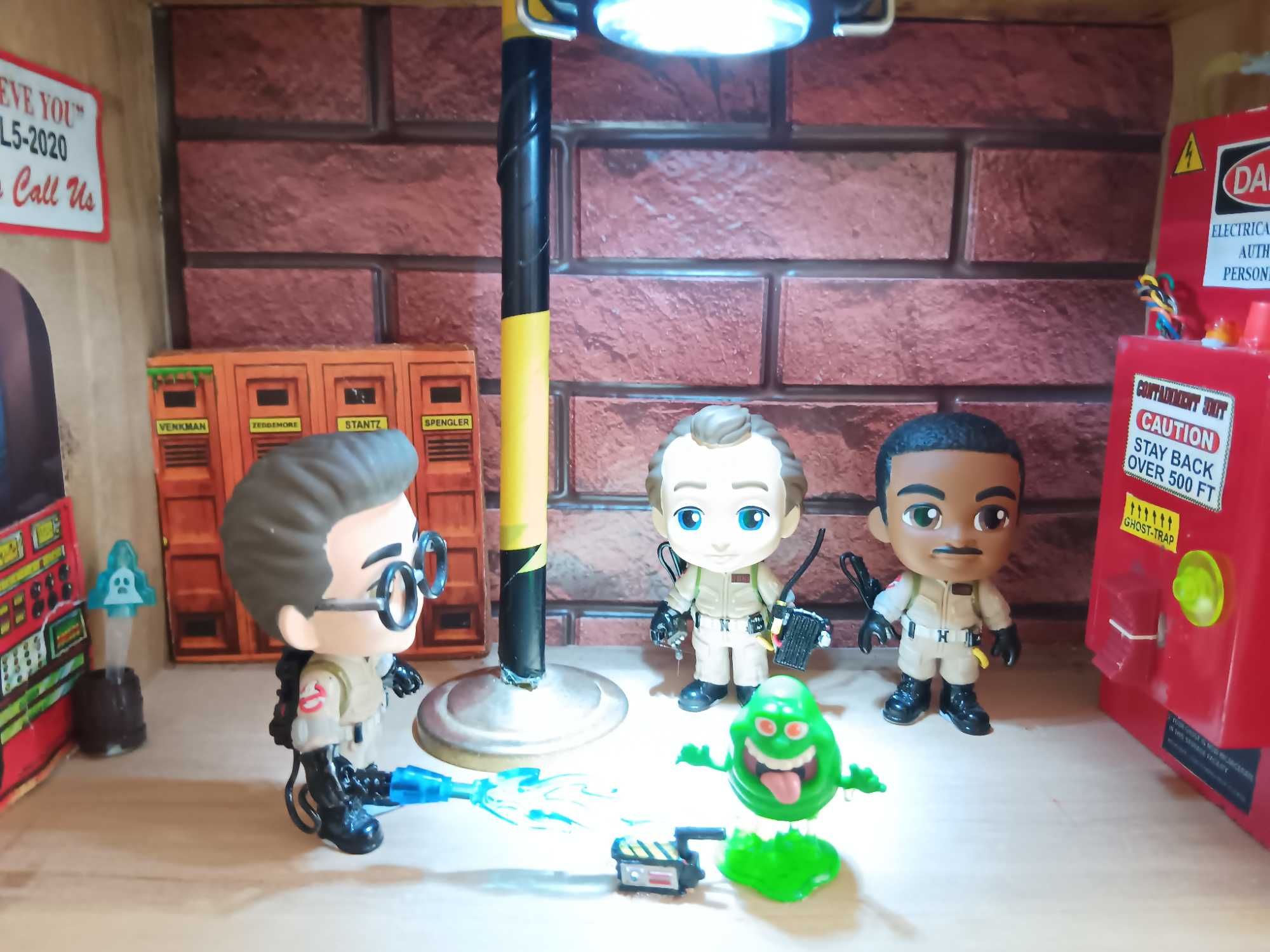 Diorama do quartel dos Ghostbusters