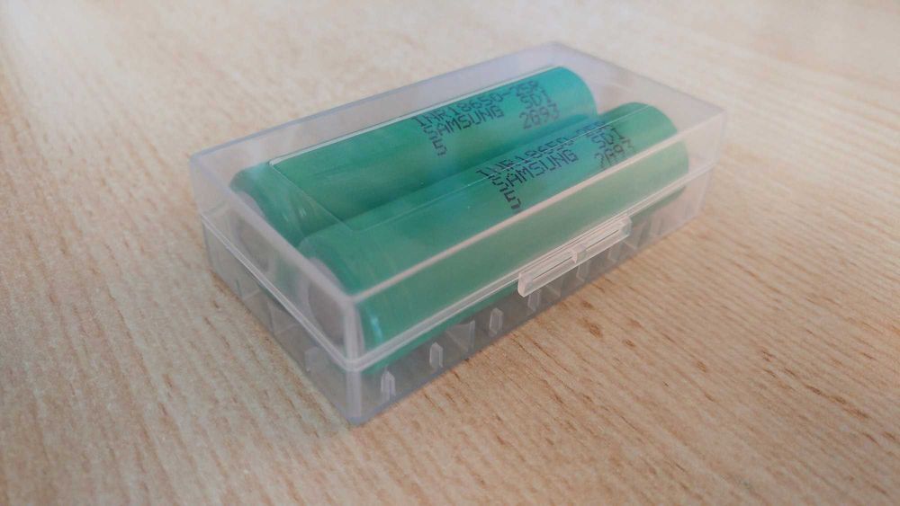 Caixa arrumação de 2 ou 4 pilha bateria 18650