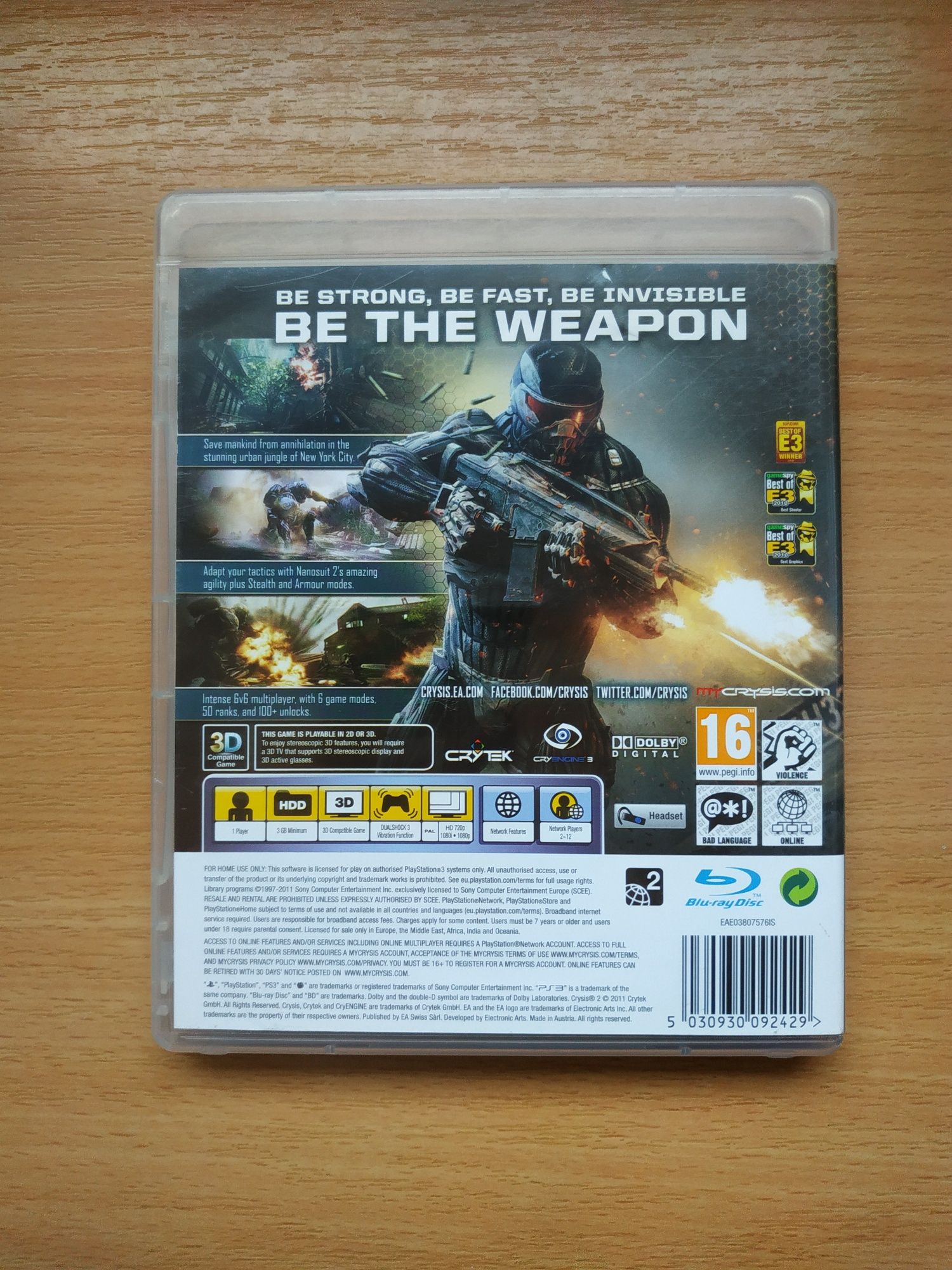 Crysis 2 ps3, stan bardzo dobry, wysyłka olx