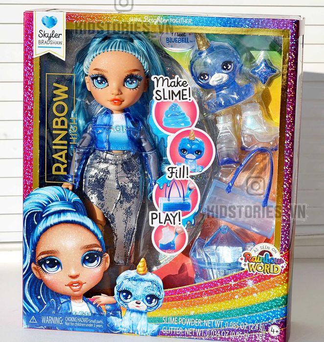 Лялька Rainbow High Skyler Slime Pet рейнбоу хай скалер слайм кукла