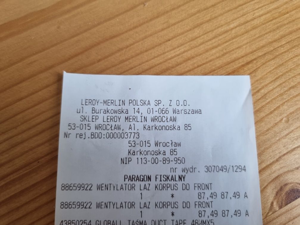 Equation Wentylator ścienny łazienkowy 125m NOWY 2 szt.