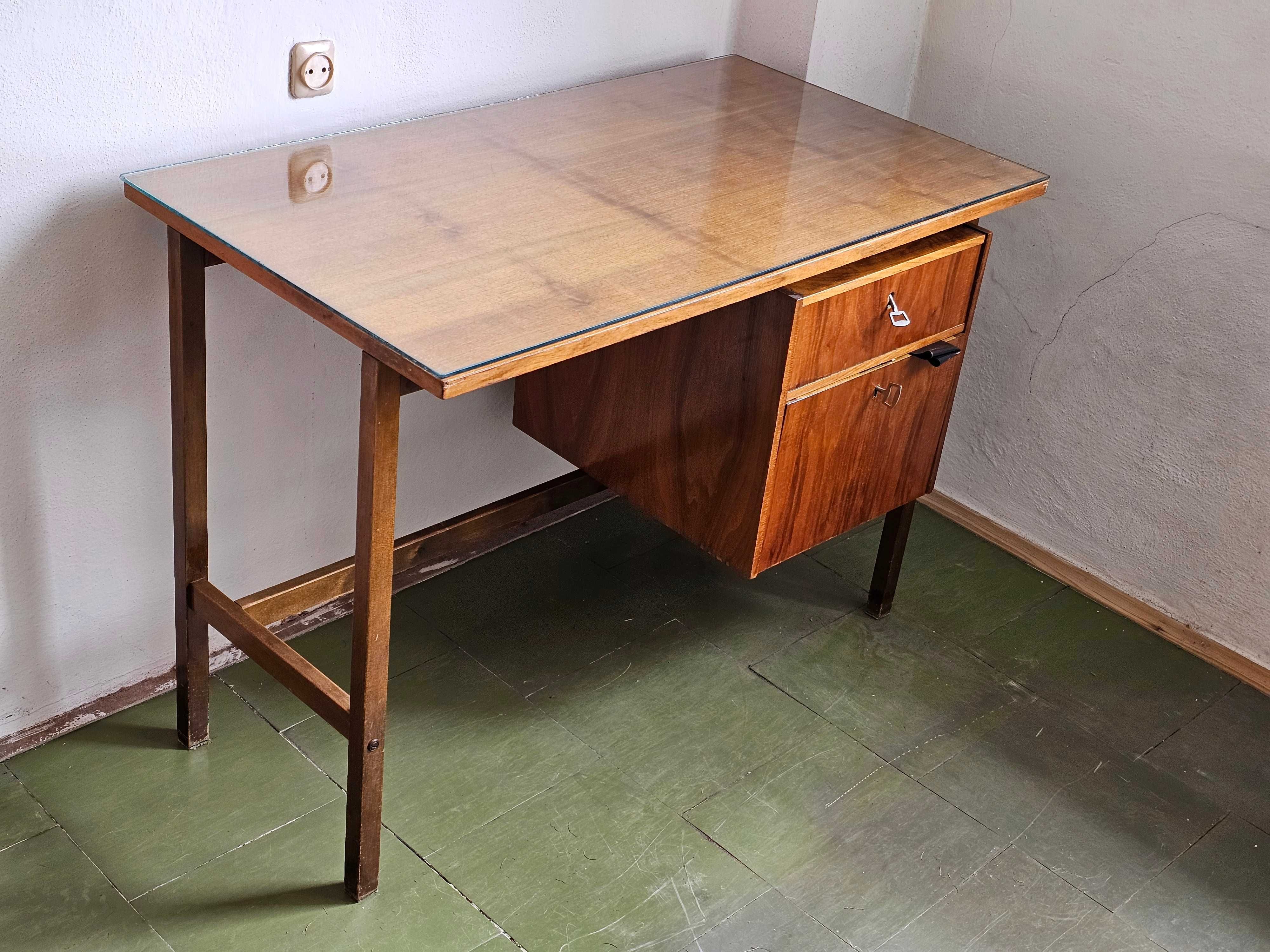 biurko prl vintage