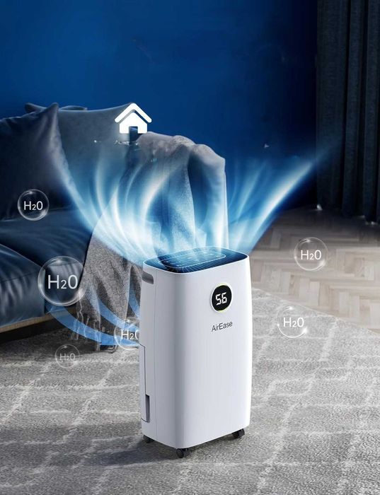 Elektryczny osuszacz powietrza 12 l/24 h z LED i timerem, 108 m³
