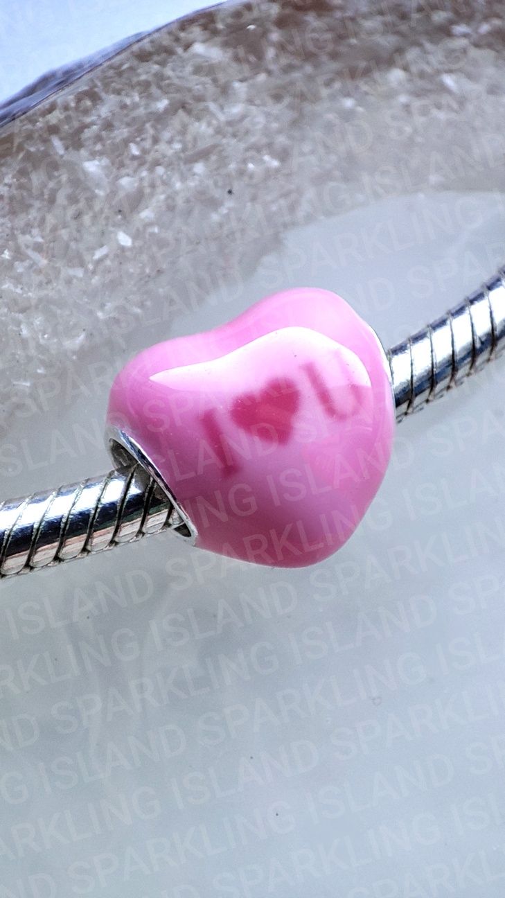 Charms zawieszka srebro 925 serce zmieniające kolor