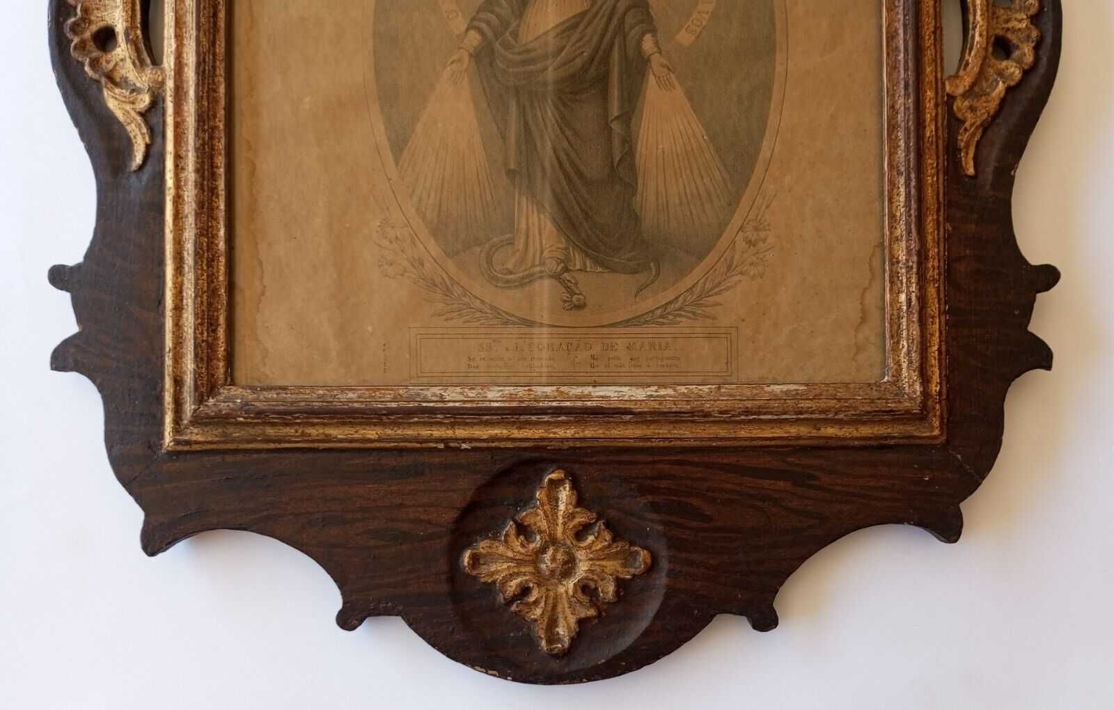 Antiga moldura Nossa Senhora das Graças séc. XVIII/XIX
