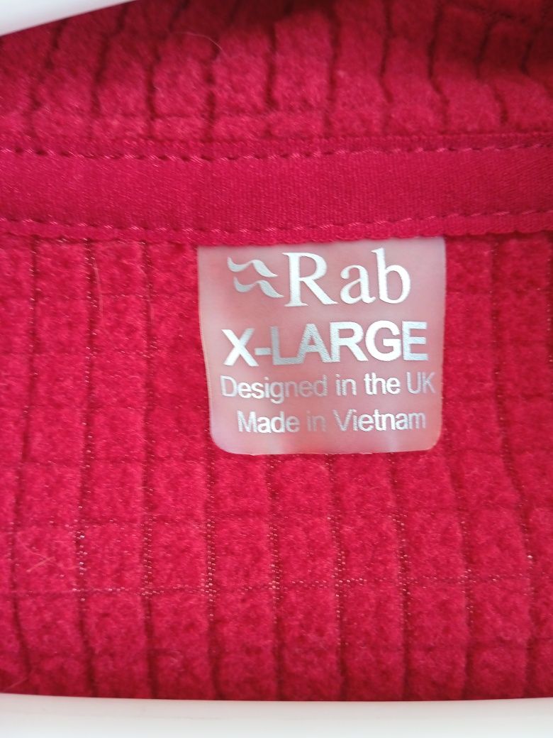 Кофта флісова трекінгова чоловіча Rab Nexus Pull-On marmalade (QFF-74)