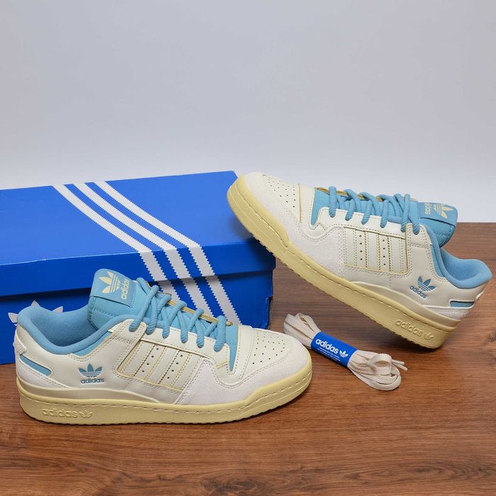 Adidas Forum 84 Low Off White Preloved Blue кроссовки оригинал FZ6342