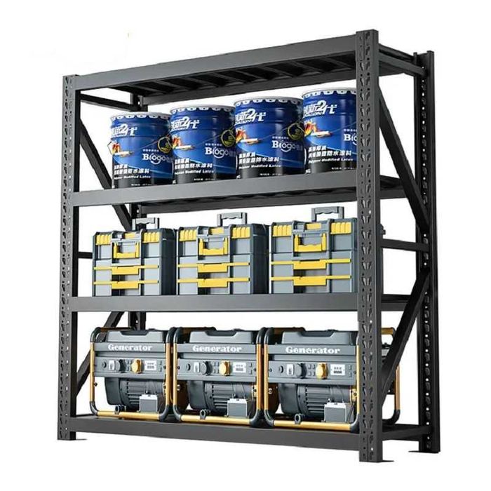 Regał Metalowy Magazynowy do Garażu Piwnicy Magazynu Solidny i Tani