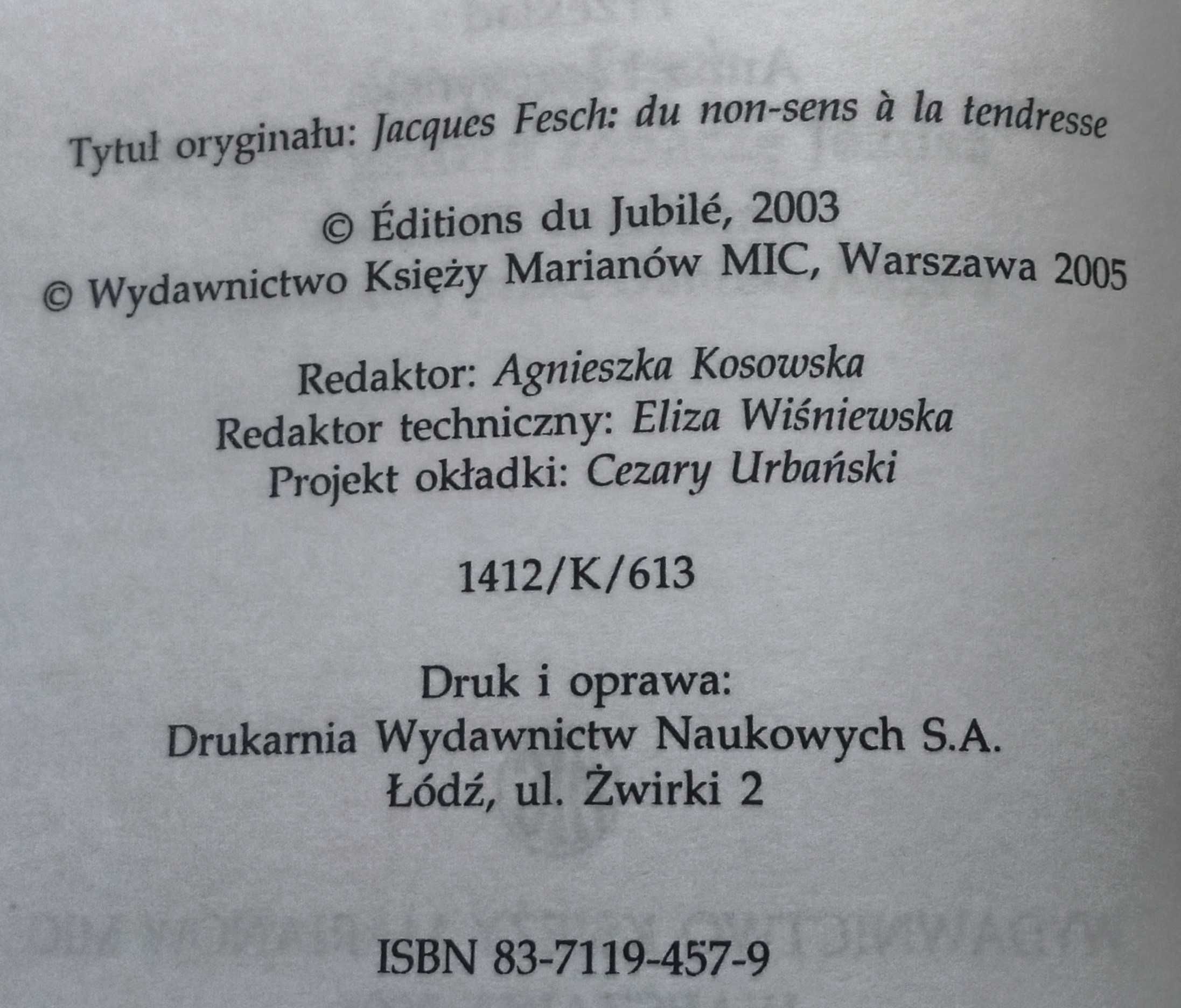 Od bezsensu do miłości Jacques Fesch