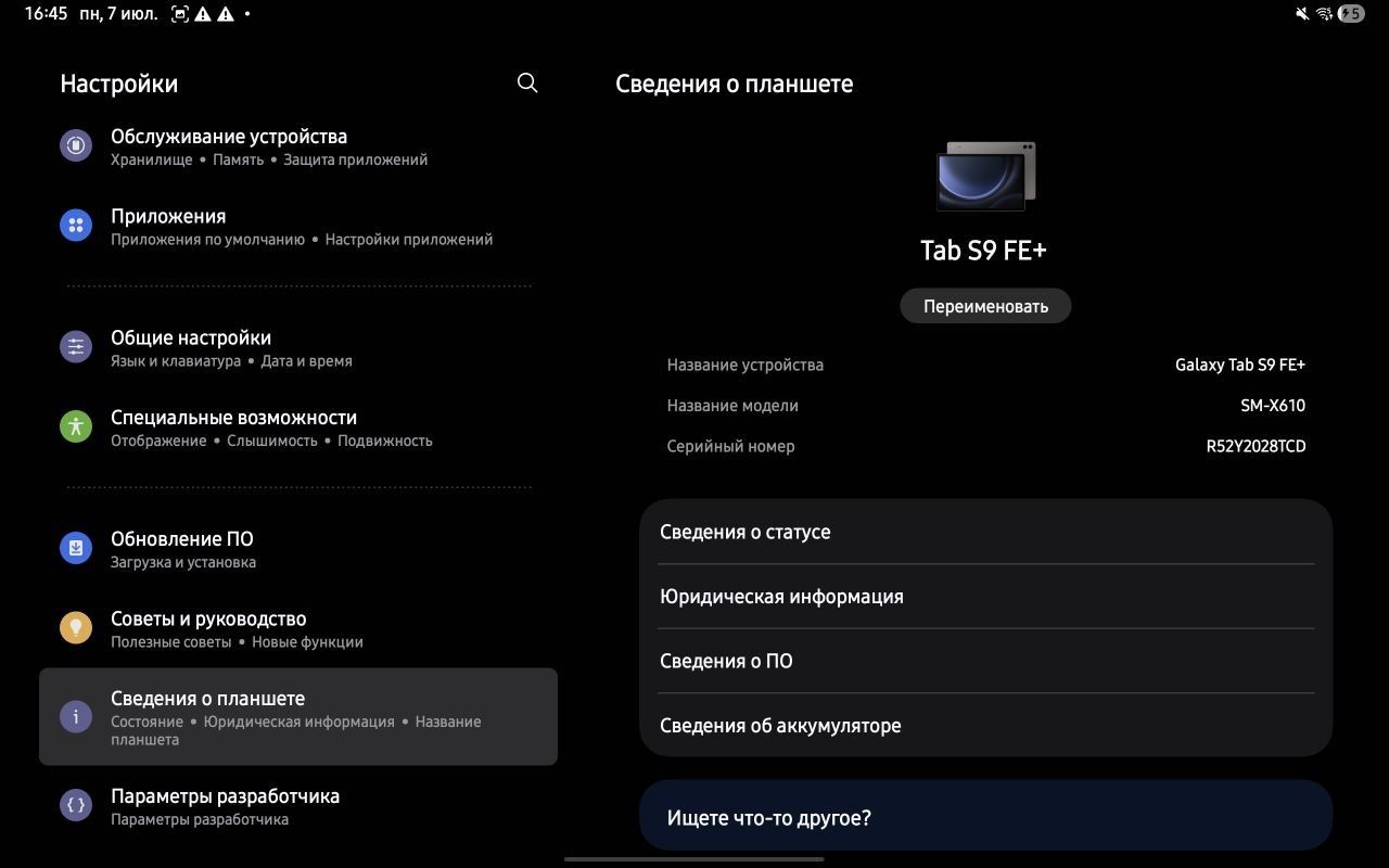 Планшет Samsung Galaxy Tab S9 FE PLUS WiFi 8/128Gb Gray+Pen