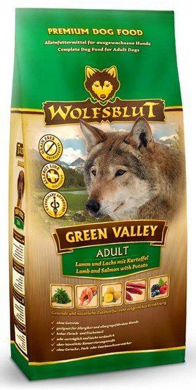 Zdrowa karma bezzbożowa dla dorosłego psa Wolfsblut Jagnię i łosoś 2kg