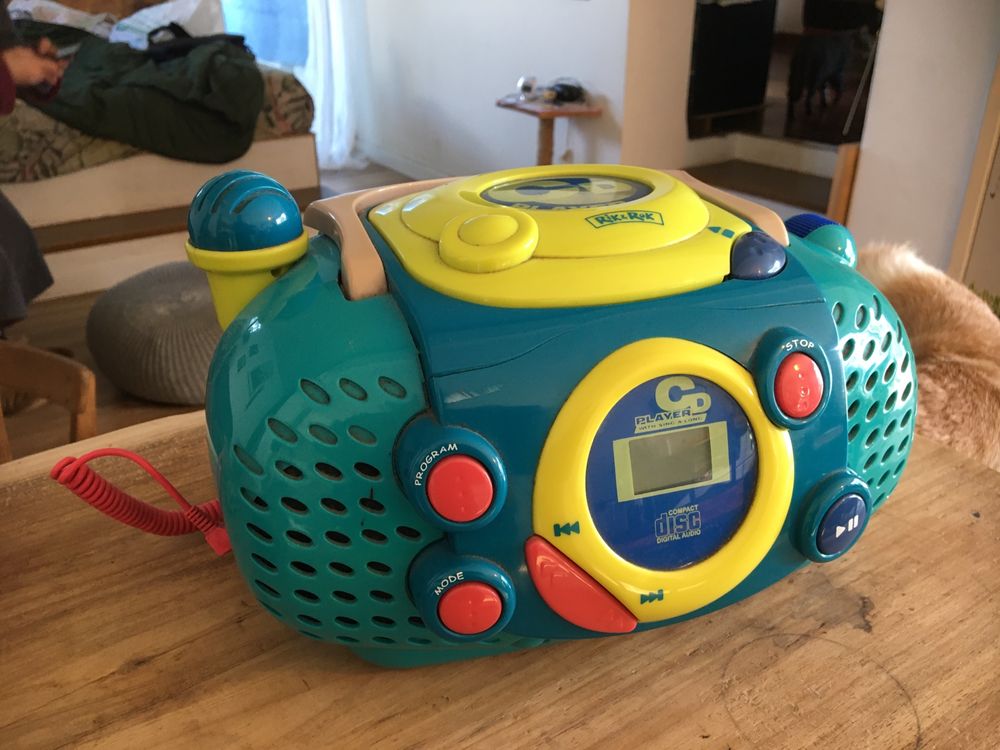 Leitor de CD criança com karaoke