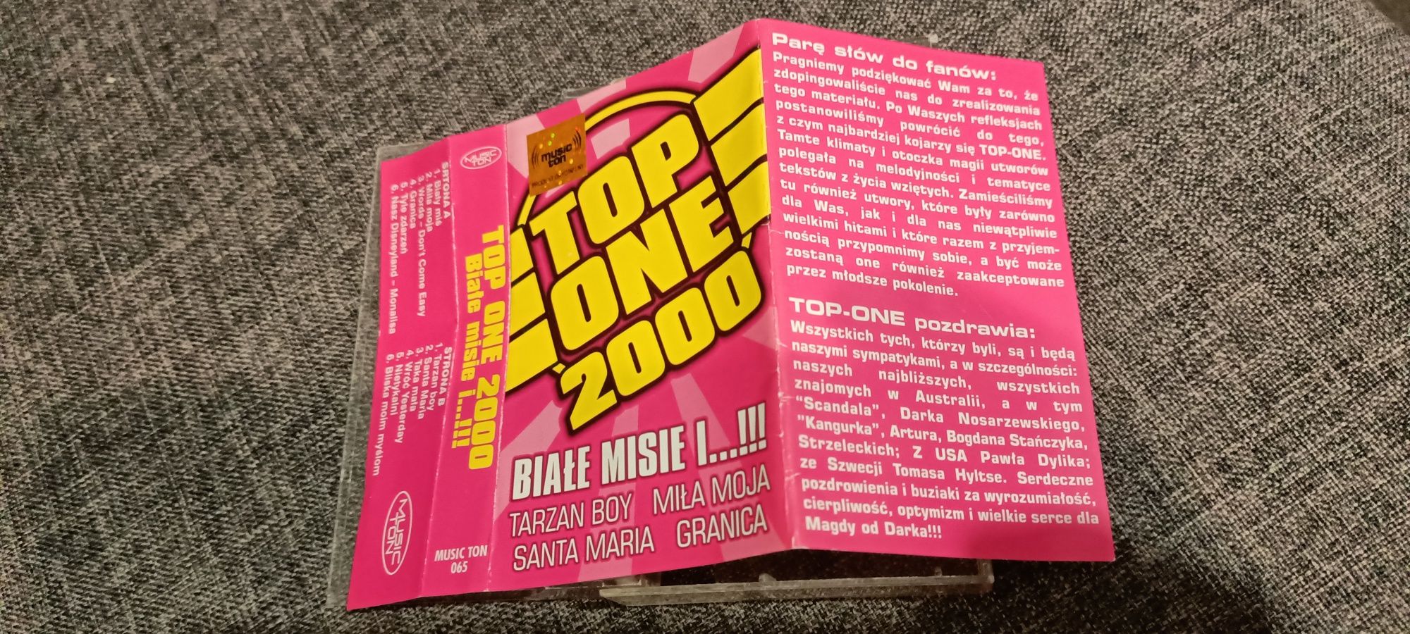Okładka kasety Top One Białe misie 2000