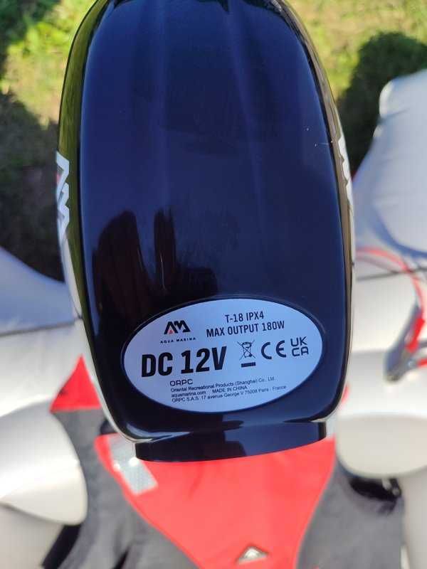 Ponton Aqua Marina Motion+silnik elektryczny T‑18+aku 40 Ah+kamizelki