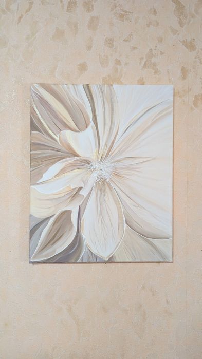 Інтер'єрна картина на холсті , квітка, акрил, 40 на 50