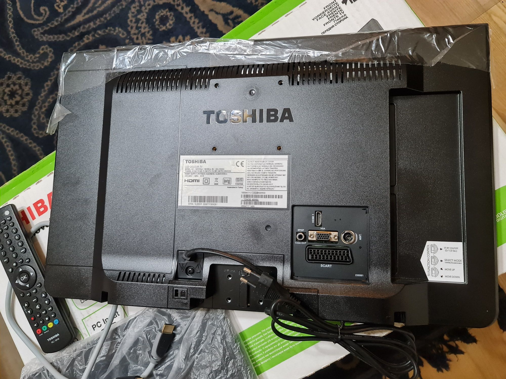 TV / Monitor TOSHIBA 22 polegadas