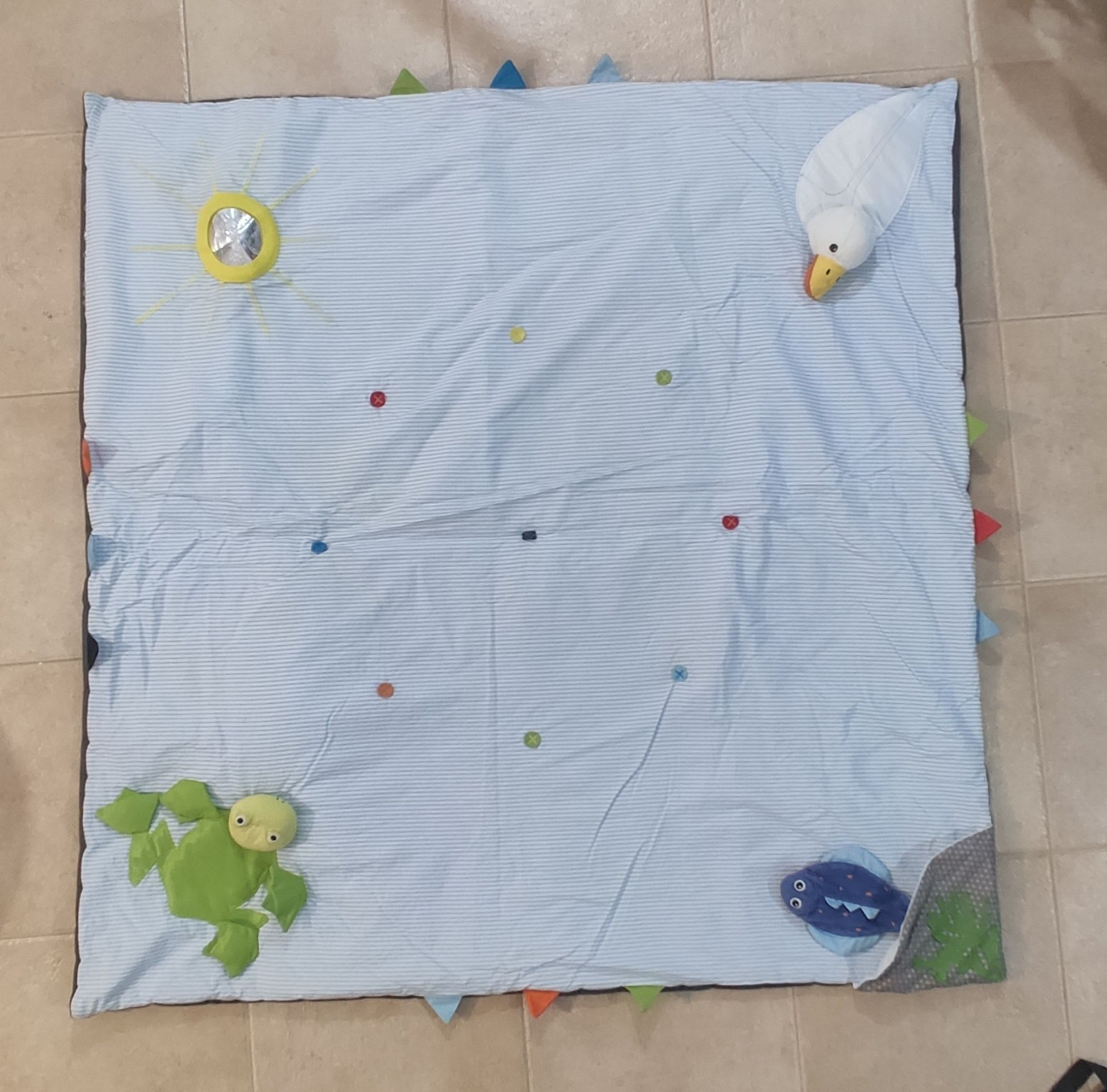 Manta de brincar para bebe 110x110cm