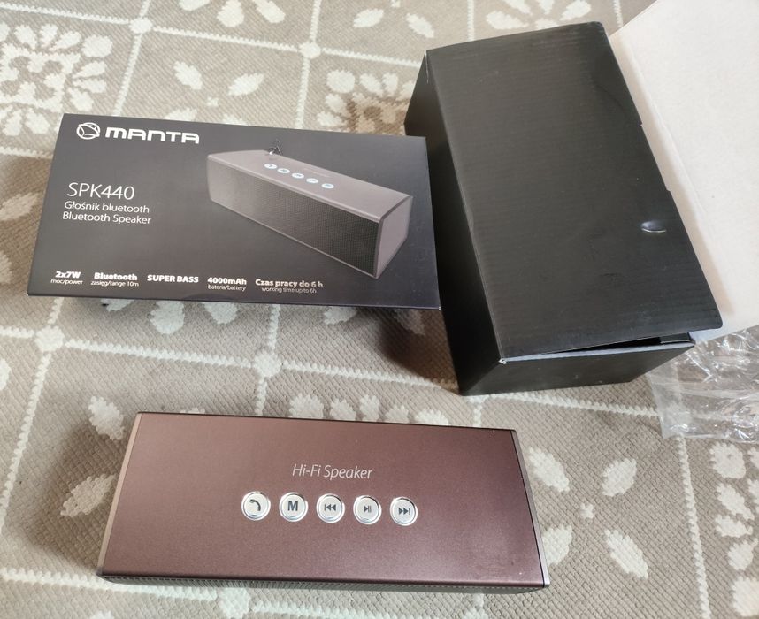 Głośnik bluotooth, micro sd , Manta Aluminiowy