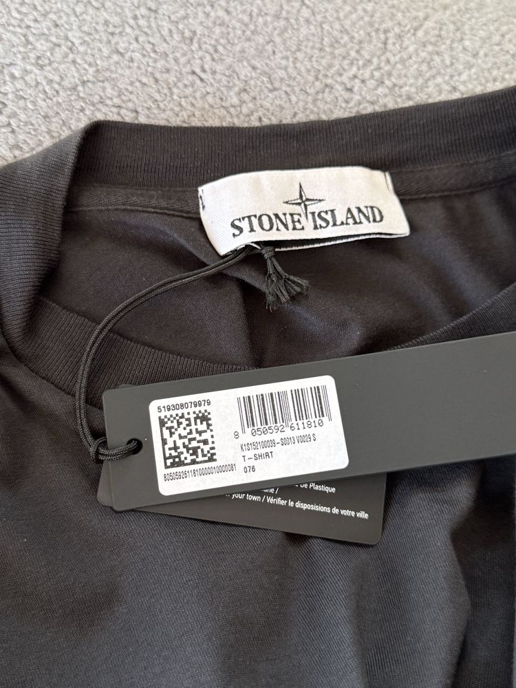 Футболка Stone Island Black (ОРИГІНАЛ) Чоловіча футболка Stone Island