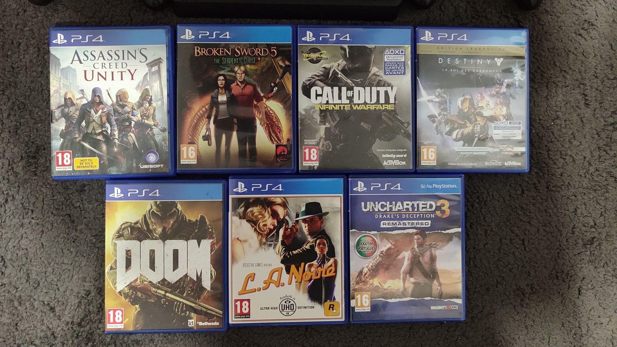Ps4, 2 comandos, 7 jogos e um monitor