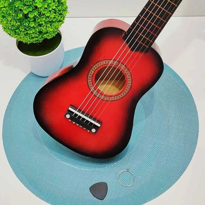 Гітара дерев'яна дитяча 6 струн 52см три види (M 1370) Розд/Дроп