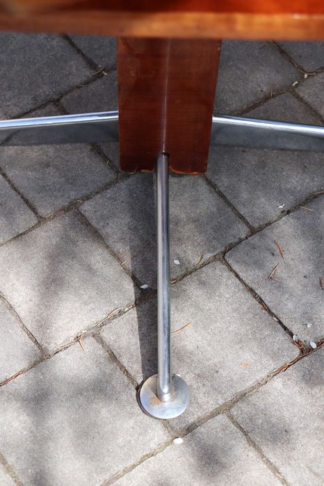 Zabytkowy stolik art deco, poziomowy, obracany blat, antyk, dowóz