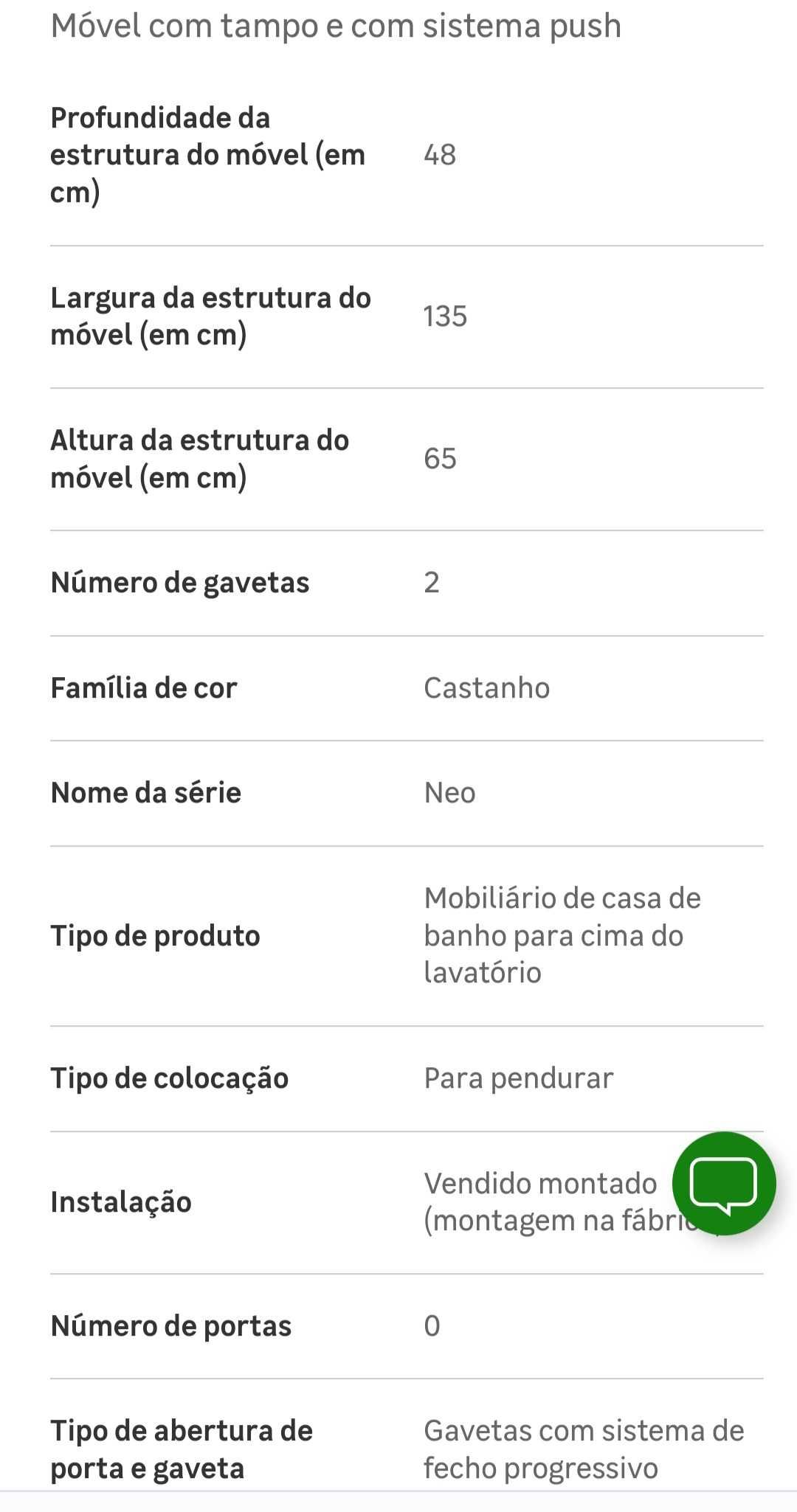 Móvel Casa Banho Novo