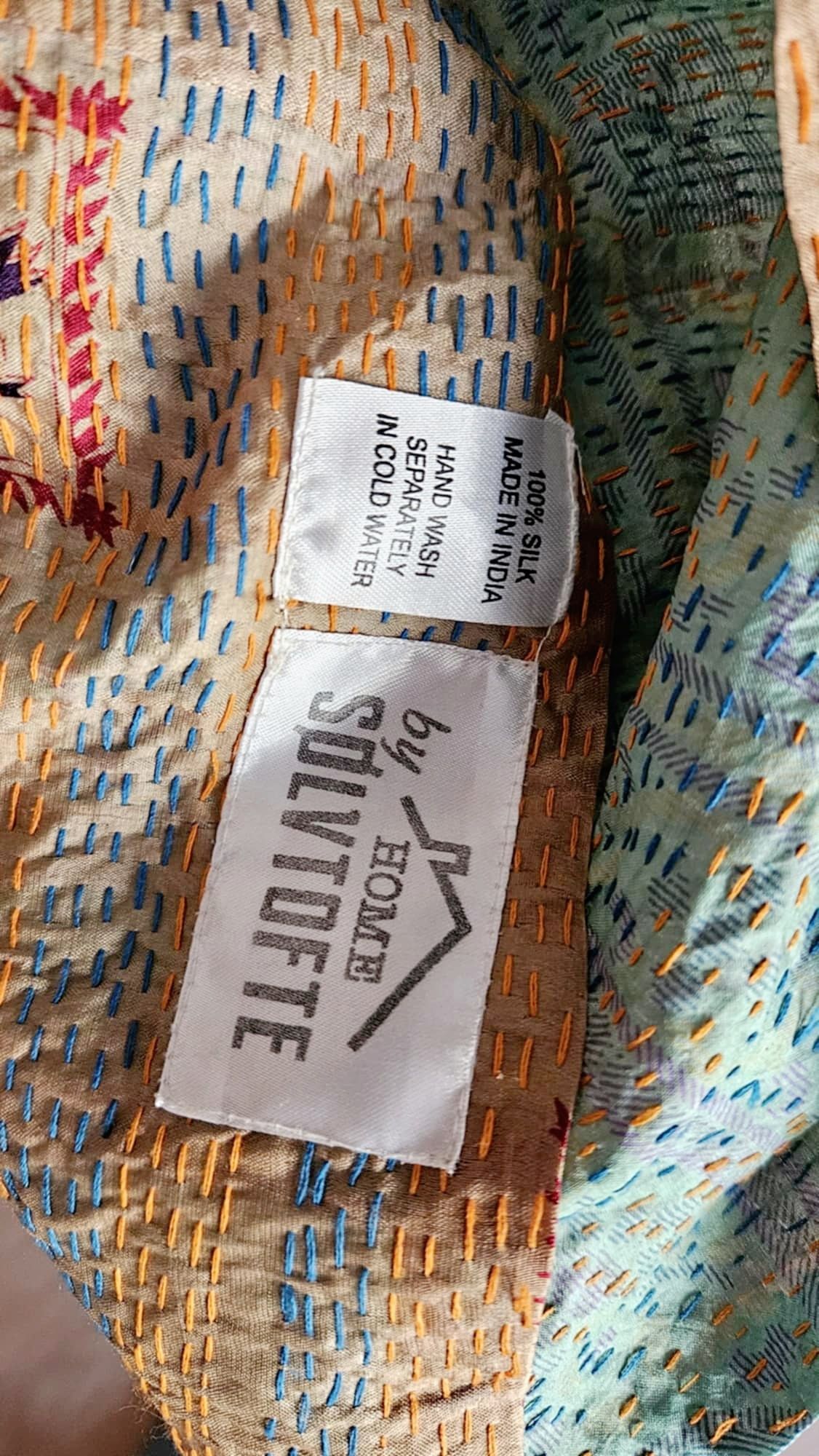 Piękny jedwabny szal indyjski długi hafty wzory jedwab 100% silk