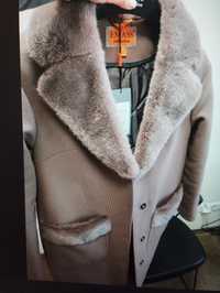 Пальто кашемірове з натуральною норкою emass xs, s