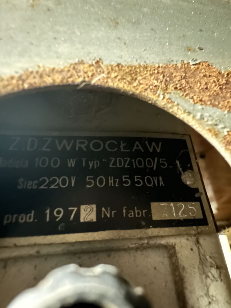 Radiola 100 W typ ZDZ 100/5 z 1972r