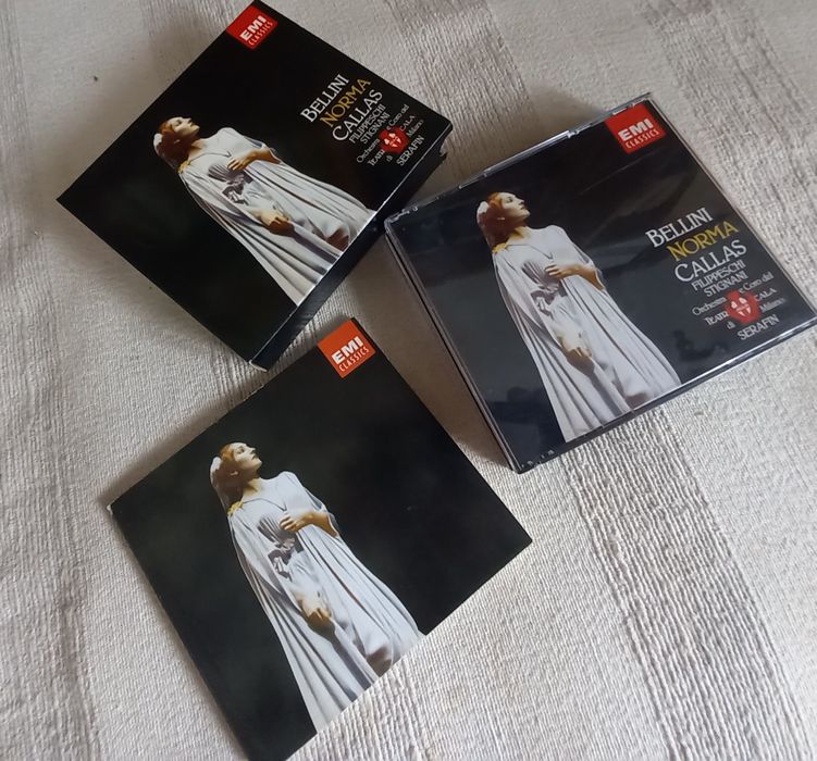Opera Bellini Norma Callas caixa de três cds