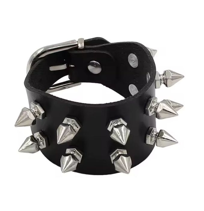 панк браслет з шипами рок браслет готичний goth demonia y2k 2000s