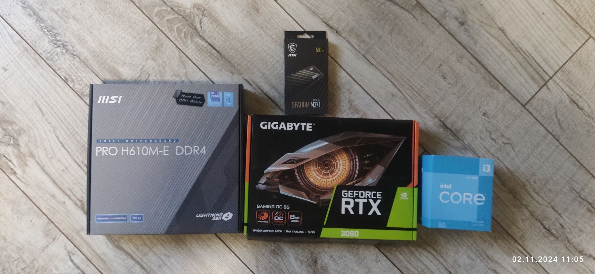 ІГРОВИЙ пк RTX 3060  core i 3 12100 f