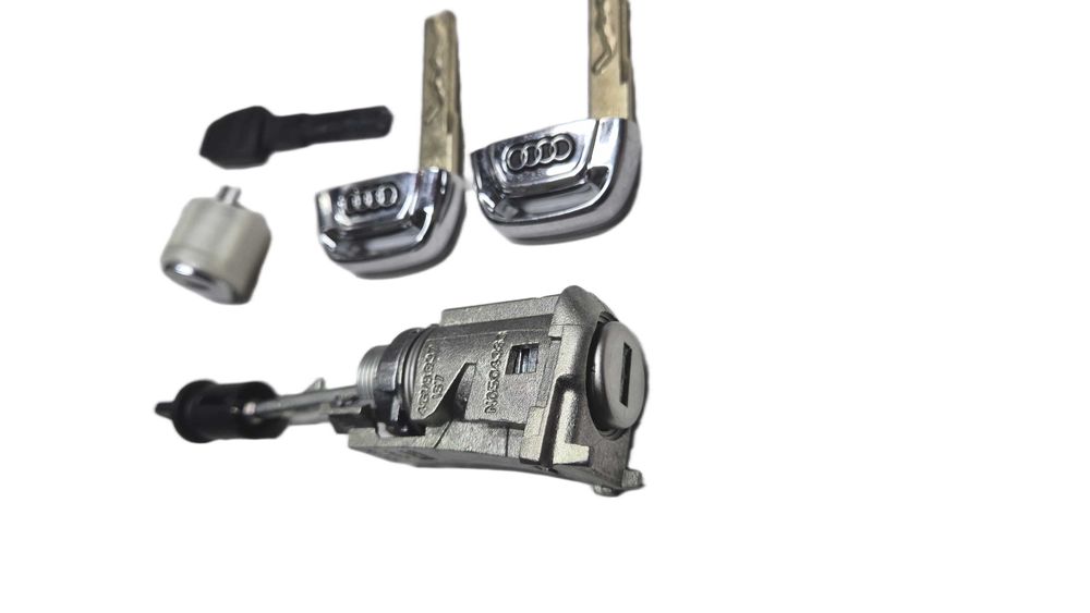 Kluczyki wkładki zamka KOMPLET Zestaw naprawczy Audi A6 C7 4G OE 4G0