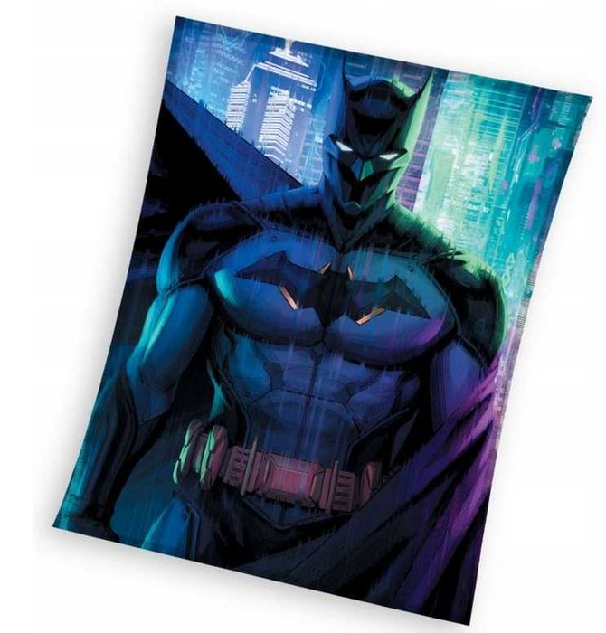 Batman koc polarowy 150x200 Rycerz młodzieżowy dla dziecka narzuta