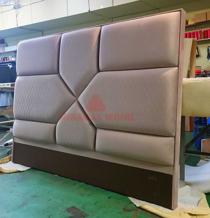 Кровати на заказ, мягкие спинки изголовья, мягкие стеновые пан